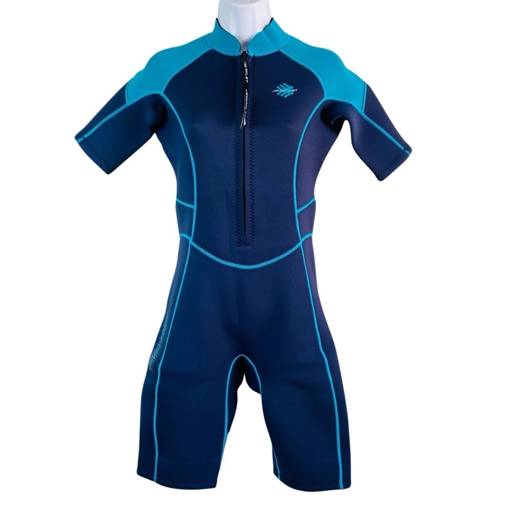 JSnorklet Navy Shorty Wetsuit 3mm Size S - Picture 2 of 7